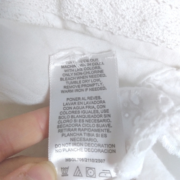 Tahari Girl White Eyelet Lace Long Sleeve Dress Size 3T - Picture 5 of 11